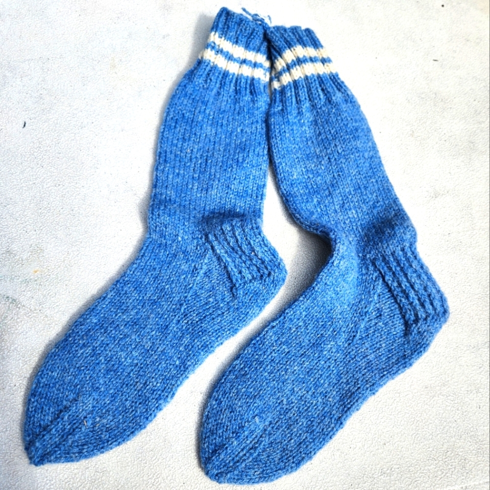 Handmade Vintage Wool Socks Large
